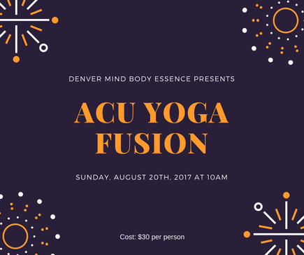 Acu Yoga Fusion Flyer
